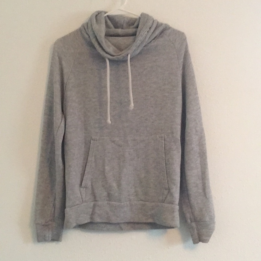 Grey Turtleneck Sweatshirt